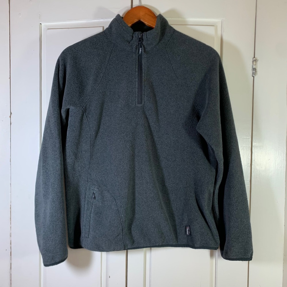 Gander Mountain Guide Series Polartec Fleece Quarter Zip Pullover Gray‎ Womens M